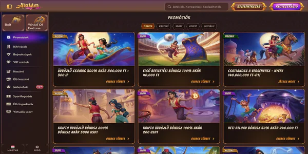 Alawin Casino welcome bonus page on mobile